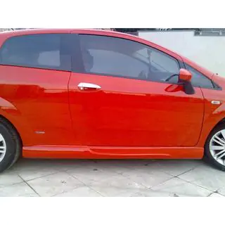 Бокові пороги (для 3-х дверного, під фарбування) Fiat Punto Grande/EVO 2006-2018 рр. фото 4