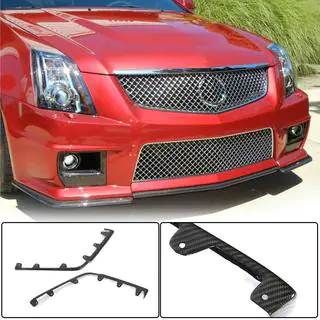 Накладки на передній бампер Flap (для CTS V Coupe, Карбон) фото 1