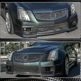Накладки на передній бампер Flap (для CTS V Coupe, Карбон) фото 3