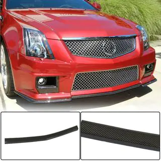 Накладка на передній бампер Lip V2 (для CTS V Coupe, Карбон) фото 2