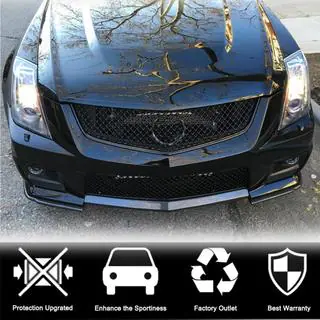 Накладка на передній бампер Lip V2 (для CTS V Coupe, Карбон) фото 3