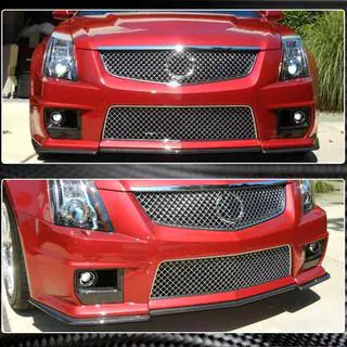 Накладка на передній бампер Lip V2 (для CTS V Coupe, Карбон) фото 4