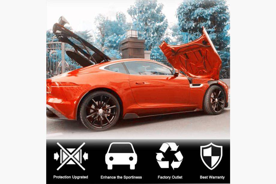 Jaguar F-Type 2013-2024 рр. Бокові пороги (2013-2016, Карбон) Фото 2
