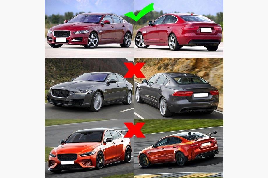 Jaguar XE 2016- рр. Накладка на передній бампер Lip (2015-2019, Карбон) Фото 7