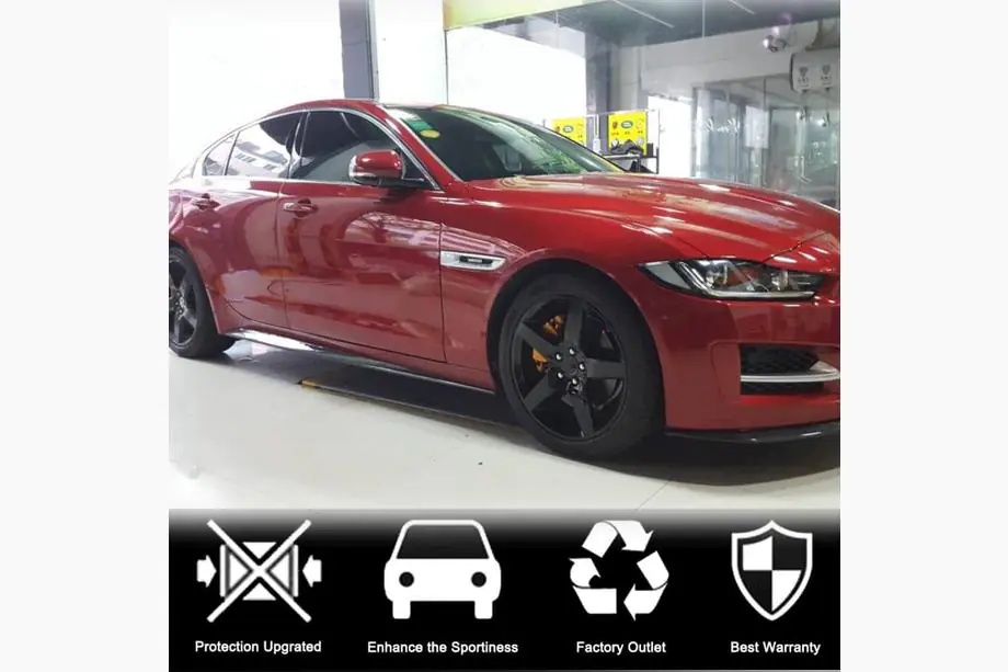 Jaguar XE 2016- рр. Бокові пороги (2015-2019, Карбон) Фото 2