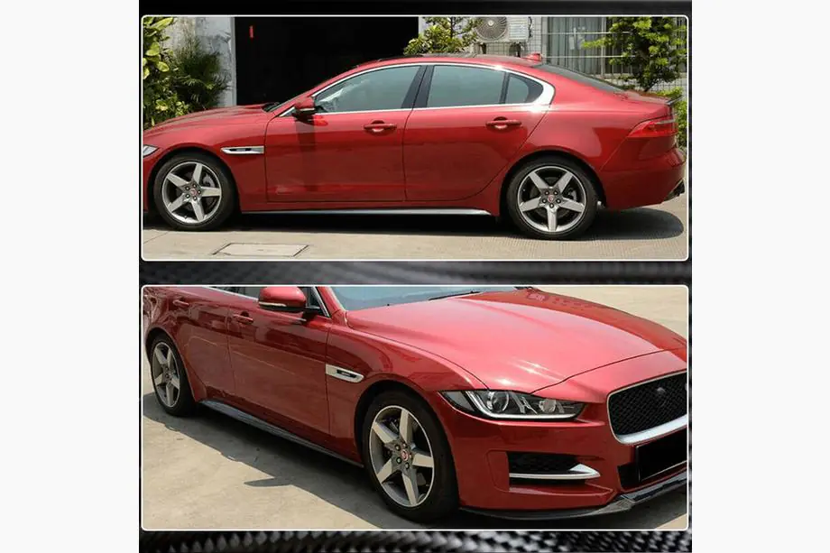 Jaguar XE 2016- рр. Бокові пороги (2015-2019, Карбон) Фото 3