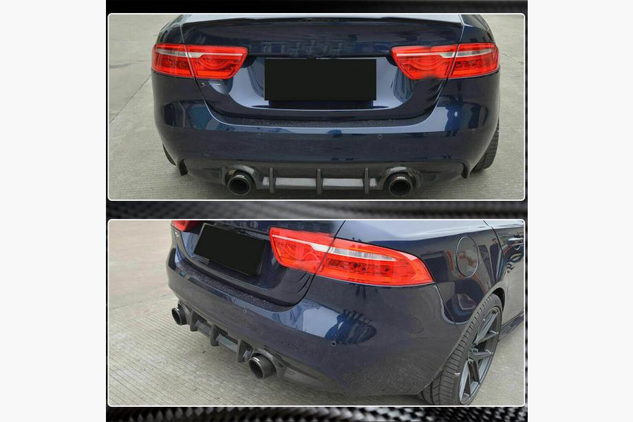 Jaguar XE 2016- рр. Дифузор заднього бампера V2 (2015-2019, Карбон) Фото 5