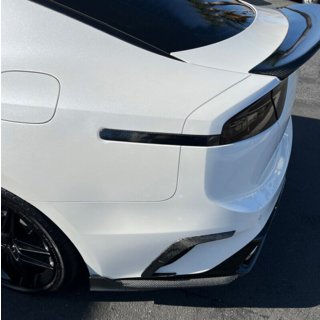 Накладка на задній бампер (2017-2020, Карбон) Kia Stinger 2017-2023 рр. фото 4