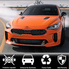 Kia Stinger 2017-2023 рр. Обведення решітки радіатора (Карбон) фото 2