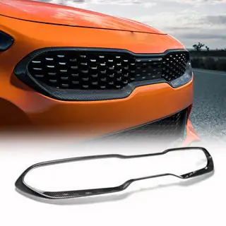 Обведення решітки радіатора (Карбон) Kia Stinger 2017-2023 рр. фото 1