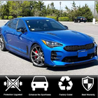 Kia Stinger 2017-2023 рр. Накладки на дзеркала (Карбон) фото 2