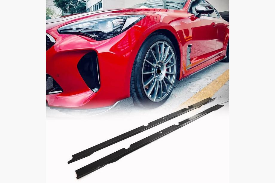 Kia Stinger 2017-2023 рр. Бокові пороги (Карбон) Image