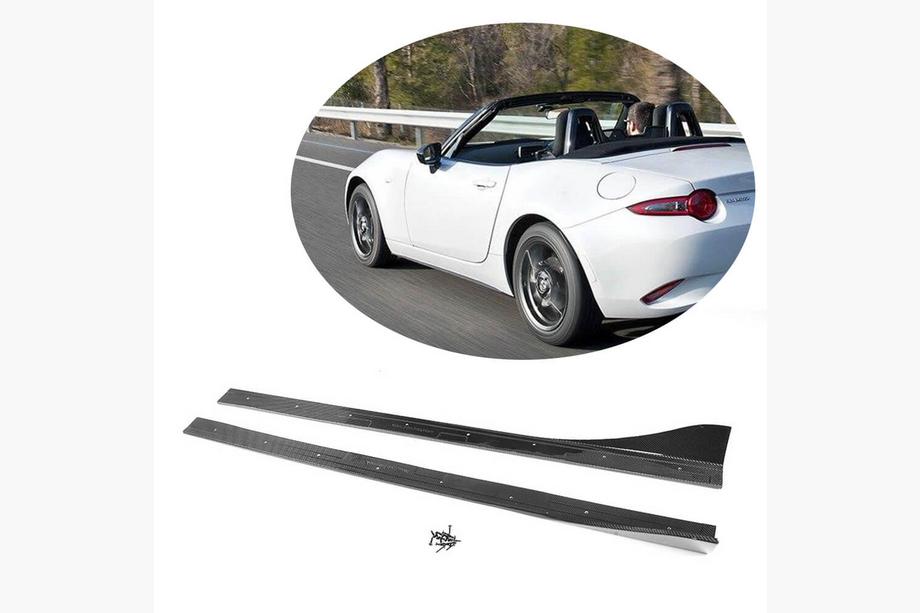 Mazda MX-5 2014- рр. Бокові пороги (2016-2018, карбон) Image