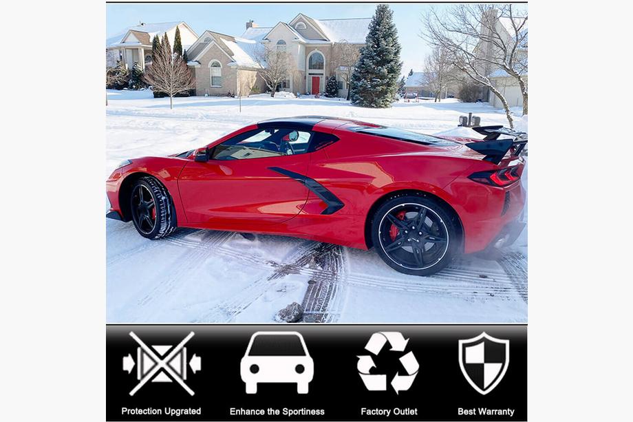 Chevrolet Corvette C8 2019- рр. Накладки на задні крила (2019-2022, Карбон) Фото 2