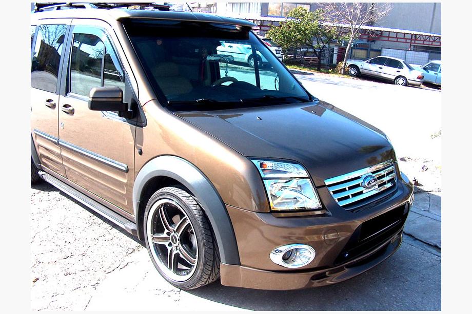 Ford Connect 2010-2013 рр. Передня нижня накладка (під фарбування) Фото 4