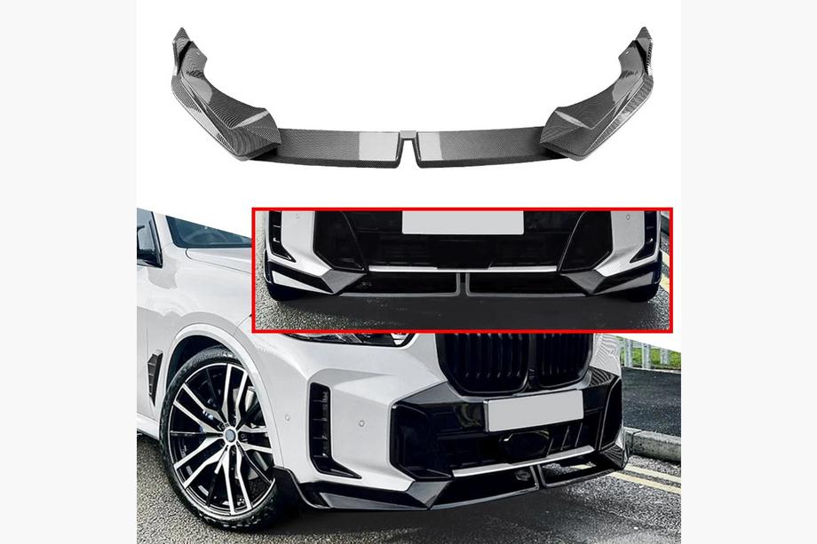 BMW X5 G05 2019- рр. Передня Lip накладка Paradigm V-1 (2023+, натуральний карбон) Image