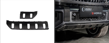 Mercedes G сlass W465 2025- рр. Нижня накладка на передній бампер (для G63 AMG, Карбон) фото 3