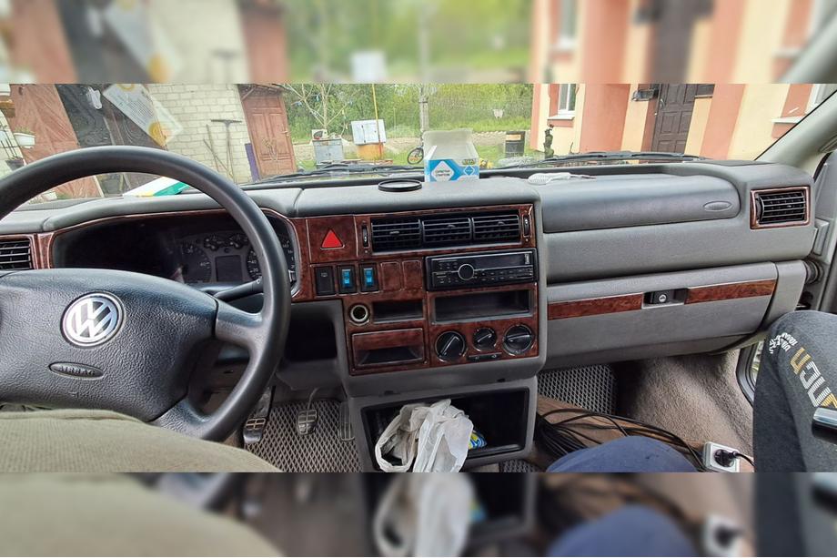 Volkswagen T4 Transporter 1990-2003 рр. Накладки на торпеду (1999-2003) Дерево Фото 5