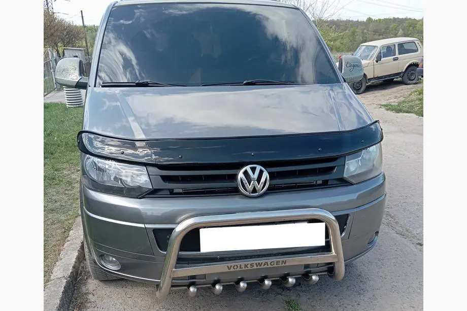Volkswagen T5 2010-2015 рр. Дефлектор капоту (EuroCap) Image