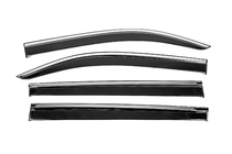 Fiat Doblo III 2023- рр. Вітровики з хромованим молдингом Niken Luxury (4 шт) фото 1