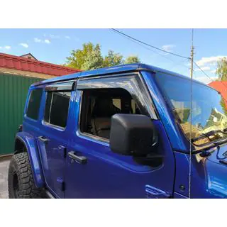Вітровики Niken Luxury (4 шт) Jeep Wrangler 2018- рр. фото 4