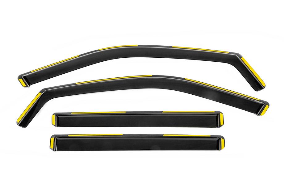 Jeep Compass 2016- рр. Вітровики вставні Niken Luxury (4 шт) Image