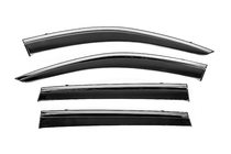 Jeep Cherokee KL 2013- рр. Вітровики з хромованим молдингом Niken Luxury (4 шт) фото 1