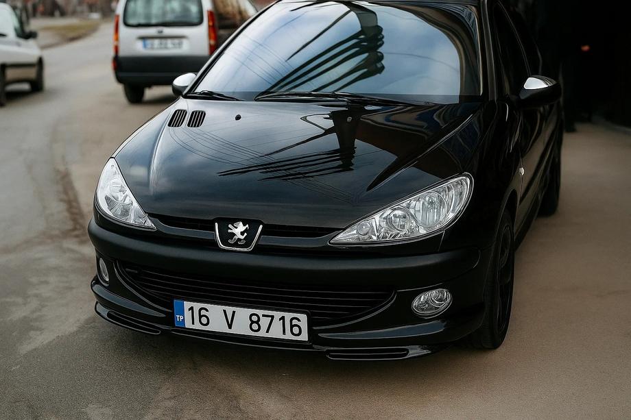 Peugeot 206 1998-2024 рр. Передня нижня накладка (під фарбування) Фото 1
