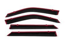 Peugeot 2008 2019- рр. Вітровики з хромованим молдингом Niken Luxury (4 шт) фото 4