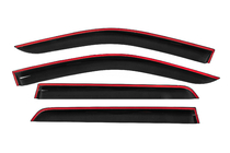 Toyota Hilux 2015- рр. Вітровики з хромованим молдингом Niken Luxury (4 шт) фото 4