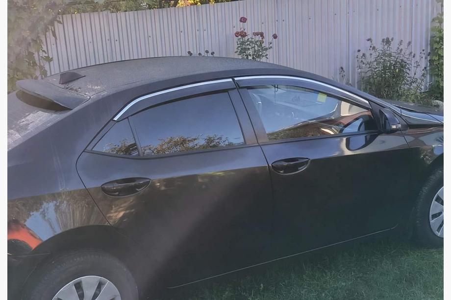 Toyota Corolla 2013-2019 рр. Вітровики з хромованим молдингом Niken Luxury (4 шт) Фото 1