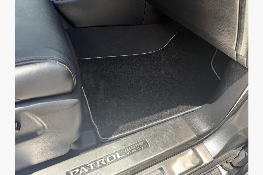 Nissan Patrol Y62 2010-2024 рр. Килимки текстильні Deluxe (3 ряди, чорний) Фото 6