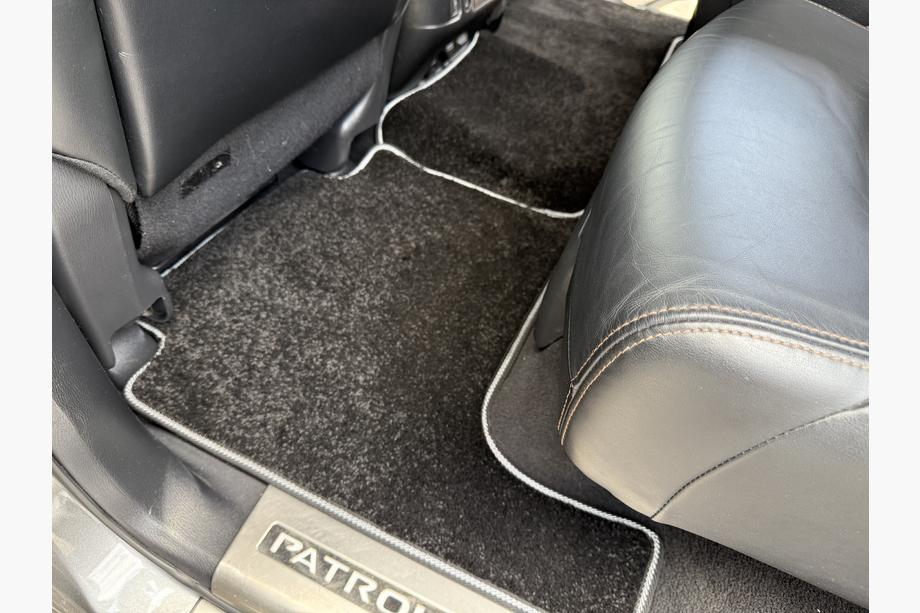 Nissan Patrol Y62 2010-2024 рр. Килимки текстильні Deluxe (3 ряди, чорний) Фото 10