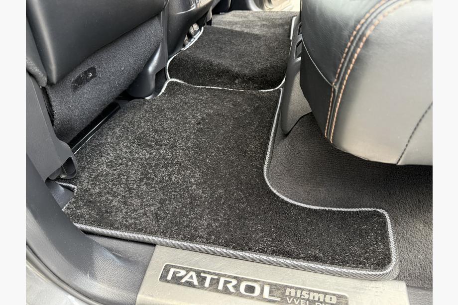 Nissan Patrol Y62 2010-2024 рр. Килимки текстильні Deluxe (3 ряди, чорний) Фото 5