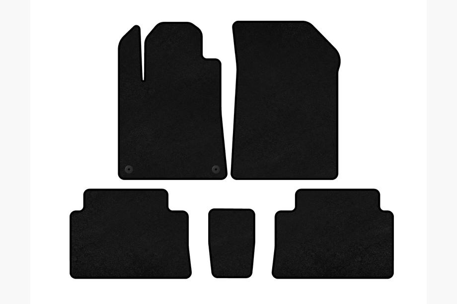 Citroen C-5 2001-2008 рр. Килимки текстильні Deluxe (Чорний) Фото 1