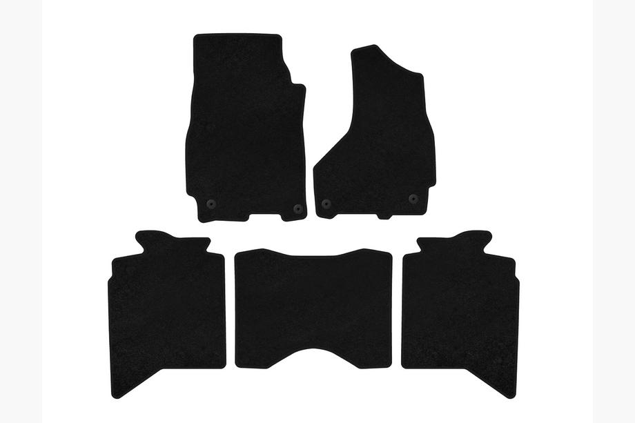 Dodge RAM (DS/DJ/D2) 2009-2024 рр. Килимки текстильні Deluxe (2013+, 5-ти місний, чорний) Фото 1