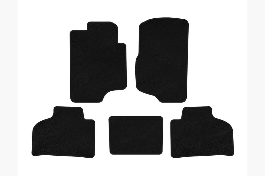 Chevrolet Silverado 2007-2013 рр. Килимки текстильні Deluxe (Чорний) Фото 1