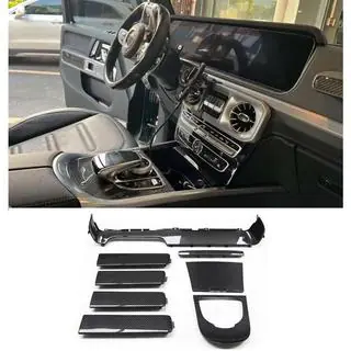 Комплект карбонових вставок в салон V2 Mercedes G class W463 2018-2024 рр. фото 1