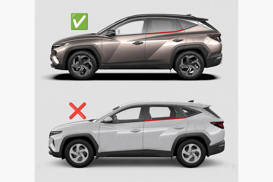 Hyundai Tucson NX4 2021- рр. Вітровики (4 шт, HIC) Фото 1