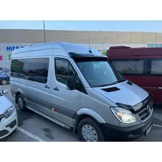 Дефлектор лобового скла V1 (під фарбування, на клей) Mercedes Sprinter W906 2006-2018 рр. фото 3