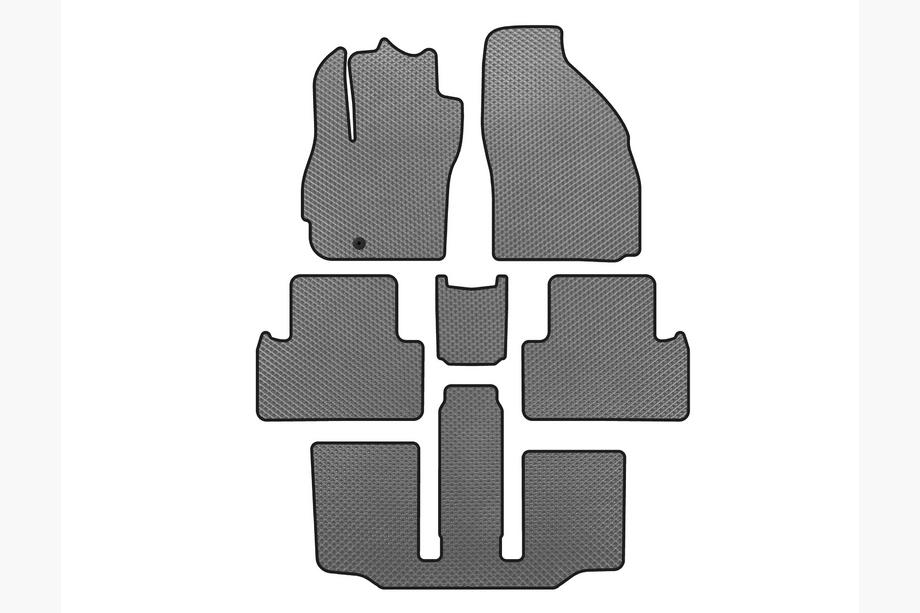 Mazda 5 2005-2009 рр. Килимки EVA (3 ряди, 7-ми місний, Сірий) Фото 1