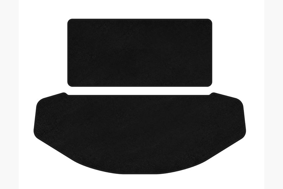 Mazda CX-9 2017- рр. Килимок багажника текстильний Premium (спинка сидіння+багажник, 7-ми місний, Чорний) Image