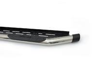 Volkswagen Amarok 2022- рр. Бокові пороги Amazon Chome (2 шт., нерж) фото 3