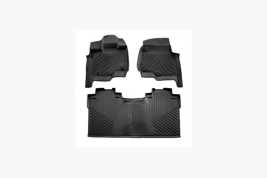 Ford F-150 2014-2021 рр. Килимки Stingray 3D (Crew cab, 3 шт) Фото 1