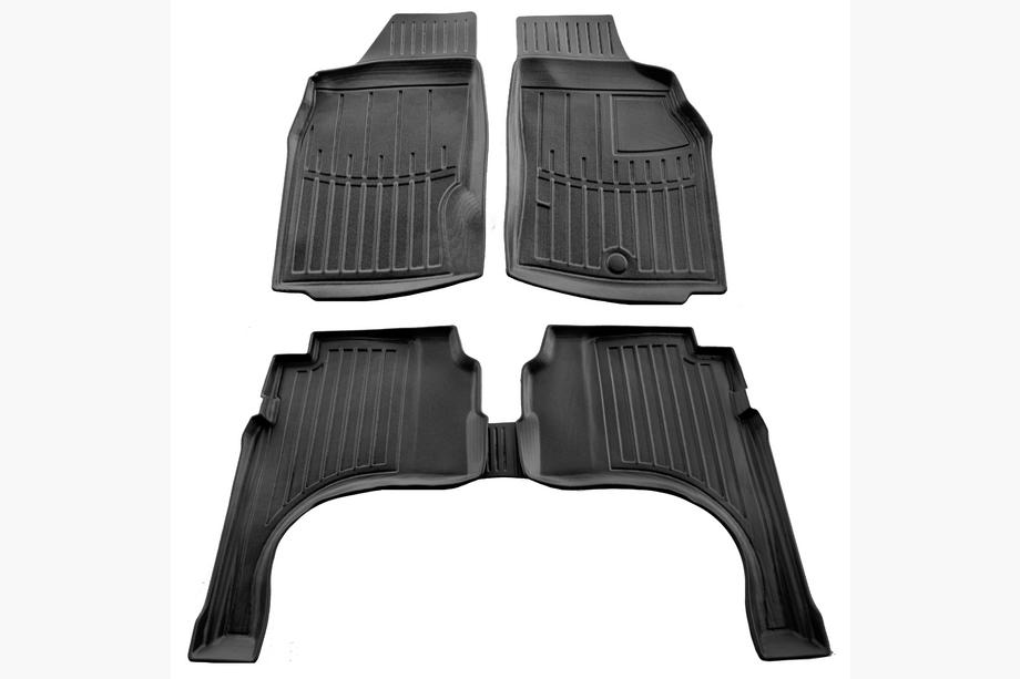 Mitsubishi L200 1996-2006 рр. Килимки Stingray 3D (Праворульний, 5 шт) Image