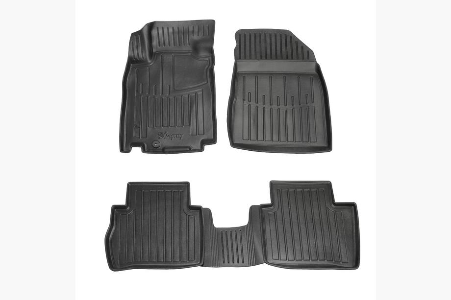 Nissan Tiida 2004-2011 рр. Килимки Stingray 3D (4 шт) Image