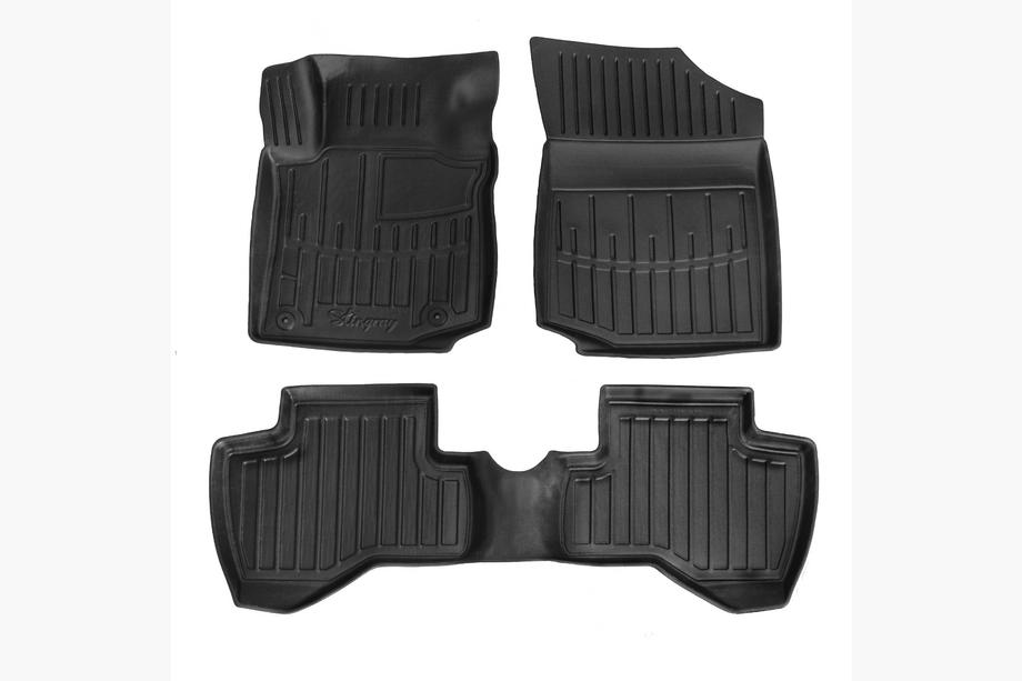 Citroen C-1 2005-2014 рр. Килимки Stingray 3D (3 шт) Image