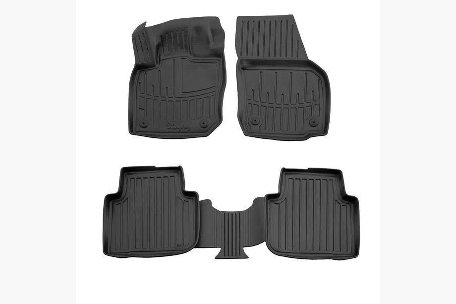 Skoda Kodiaq 2023- рр. Килимки Stingray 3D (4 шт)