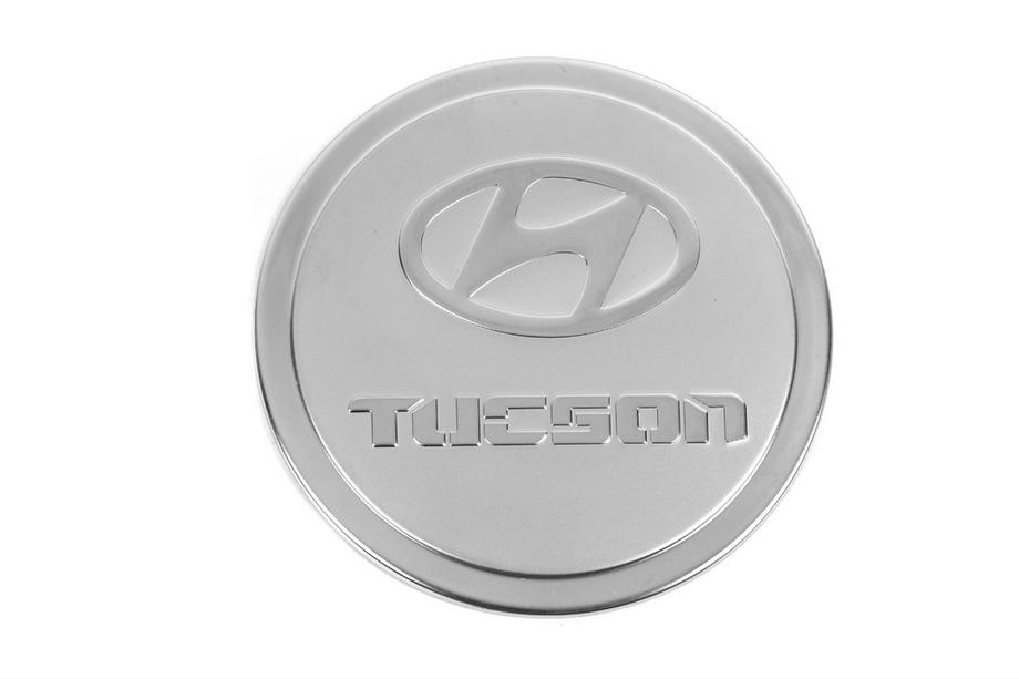 Hyundai Tucson JM 2004- рр. Накладка на бак (нерж) Image