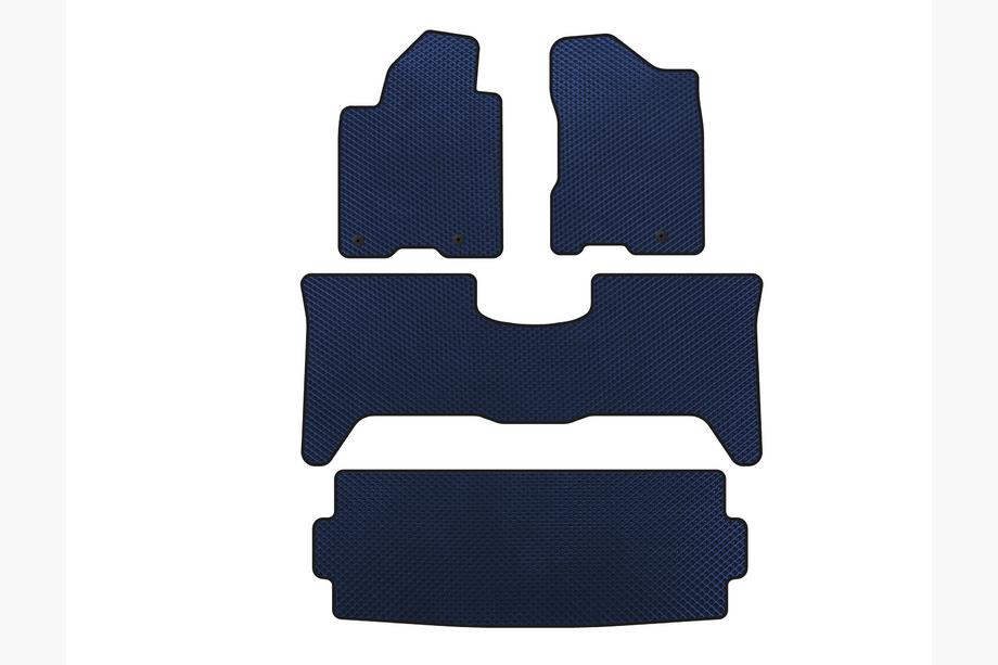 Nissan Armada 2003-2015 рр. Килимки EVA (3 ряди, 2003-2008, Синій) Image